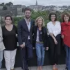 Jean-Robert Charrier, directeur artistique du Festival d'Anjou avec le jury : Pascale Arbillot, Anne de Amazaga, Claire Chazal, Mélanie Doutey et Stéphanie Bataille. ©RCF Anjou