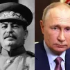 Staline en 1943 / Vladimir Poutine en 2022 ©Wikimédia commons