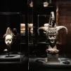 L'exposition présente des "oeuvres magnifiques et majeures" comme ces têtes de masque. ©Musée des Confluences/Lyon