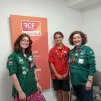 Sophie, Fanny et Guillem dans les studios de @Dialogue RCF
