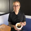 Demi-dôme chocolat caramel au Bistrot des Ecoles à Nancy