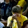 Une volontaire en prière aux JMJ de Lisbonne @Jesus Huerta / JMJ Lisboa 2023