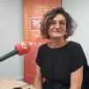Karine Dziwulski dans le studio de RCF à Nice - SCG