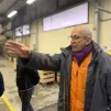 Etienne Stock dans les locaux de la Banque Alimentaire de Moselle
