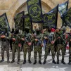 Des partisans du Hamas et du Jihad islamique participent a un rassemblement dans la bande de Gaza en avril 2022 / Photographie Abed Rahim Mohammed / Hans Lucas.