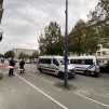 Devant le lycée Gambetta d'Arras
