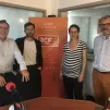 Thierry Legaye, Romuald Santini, Pauline Darde et Olivier Dauphin ©RCF Savoie