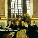 Wikimédia Commons - Signature du traité, vue par le peintre William Orpen