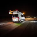 EuroAirport - L'inspection des pistes par un des nouveaux véhicules