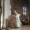 2020 RCF - Monseigneur Vincent Jordy durant la célébration de l'Immaculée Conception à L'Ile Bouchard