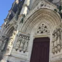 Portail de la basilique Notre-Dame des Enfants à Châteauneuf sur Cher