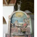 Détail retable en pierre de la chapelle Saint Nicodème à Pluméliau