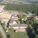 2021 Lycée de Ressins - vue aérienne du site scolaire, de ses hébergement et de sa ferme.
