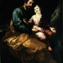 Saint Joseph et l'Enfant, par Francisco de Herrera le Vieux (1648), musée Lazare Galdiano, Madrid.