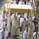 Procession de la Fête-Dieu à Bamberg en Allemagne en 2007.