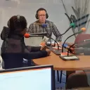 Gérald Prévot et des invités en studio. 