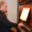 2021 - Ghislain Zeevaert à la console de l'orgue Korfmacher/Thomas de Stavelot