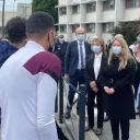 2021 - Danielle Brulebois - La ministre déléguée à la Ville, aux côtés de la députée du Jura Danielle Brulebois, a échangé avec des jeunes qui vivent dans le quartier Mouillères/Marjorie à Lons-le-Saunier