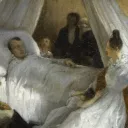 Wiki Commons - Mort de Napoléon, tableau de Charles de Steuben (vers 1828).