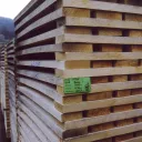 Pile de merrains de chêne certifiée PEFC, Philippe Lacroix/ONF