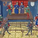 Chroniques de Froissart, le combat de Vannes où s'illustra Regnaud de Pouzauges