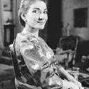 Maria Callas dans le talk show Small World avec Edward R. Murrow, 1958.