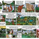 Planche de BD « La forêt méditerranéenne vue par un écureuil curieux » - ONF/CNPF, Cire Illustrateur. 