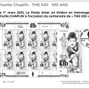 2021 - Création Stéphane Humbert-Basset, gravure Pierre Bara - Charlie Chaplin™©Bubbles Incorporated SA - Timbre en hommage à Charlie Chaplin à l’occasion du centenaire de The Kid.