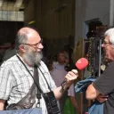 Vignette Invité local sur fond rouge de rubrique actualité avec en bas à droite le micro RCF et la mention Nièvre