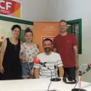 Titre Instant Culture sur fond orange de rubrique Culture avec en bas à droite la caricature de Thierry Chesneau lunette rouge et micro RCF à la main