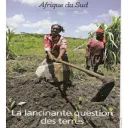 Titre Les échos du CCFD Terre Solidaire sur fond bleu de rubrique Économie et Société avec photos en bas à droite du titre présentant trois enfants africains en train de manger du riz dans leur gamelle avec les mains