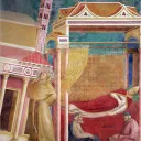  Le rêve d'Innocent III, voyant en songe François qui soutient l'église du Latran sur le point de s'écrouler Giotto d