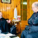 L'Œuvre d'Orient/ Mgr Gollnisch en conversation avec le patriarche Copte Catholique Ibrahim