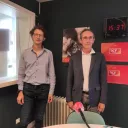 Eric Boulet, directeur du CAUE (Conseil d’Architecture de l’Urbanisme et de l’Environnement) et Laurent Cailly, maître de conférence et intervenant pendant ces journée dédiées à l'architecture.