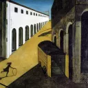 Mélancolie et mystère d'une rue -Giorgo de Chirico