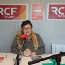 Vignette Invité local sur fond rouge de rubrique actualité avec en bas à droite le micro RCF et la mention Nièvre