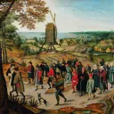 De Jonckheere, Genève - PIETER II BRUEGHEL La Procession nuptiale / 1627 Huile sur bois