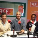 Vignette Invité local sur fond rouge de rubrique actualité avec en bas à droite le micro RCF et la mention Nièvre