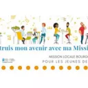 Titre Mission Locale Bourgogne Nivernaise sur fond rouge de rubrique Actualité avec logo de la Milo Bourgogne Nivernaise sur fond blanc centré en bas