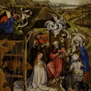 La Nativité, (1420),  huile sur bois, 87 × 70 cm,  musée des beaux-arts de Dijon,  Dijon.