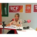 Vignette Invité local sur fond rouge de rubrique actualité avec en bas à droite le micro RCF et la mention Nièvre