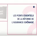 Titre Pole Emploi France Travail sur fond bleu de rubrique Économie avec logo France Travail centré en bas