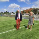 Marc Fleuret, président du Département de l'Indre et Florence Petitpez, vice-présidente du Département de l'Indre en charge des sports © RCF - Hugo Sastre.