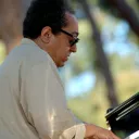 Le pianiste de jazz français Alain Jean-Marie, lors du Festival "Off" de Jazz à Juan.