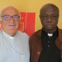 Mgr Gosselin accueille un nouveau prêtre le père Christian Aimé-Nganga vicaire de la paroisse de Confolens