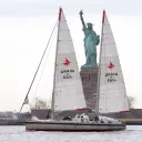 Le bateau Grain de Sail arrivant à New-York  ©Bjoern_Kils_Grain_de_Sail