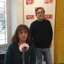 Marielle Picq et Henri Oberdorff dans les studios de RCF Isère