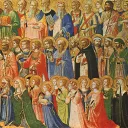 Les précurseurs du Christ avec les saints et les martyrs. Peinture de Fra Angelico, vers 1423-1424 ©Wikimédia commons