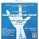 Le Golfe chante France GALL et Michel BERGER- Concert caritatif au profit de "Life for Paris"