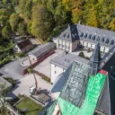 Restauration couverture et charpente du Monastère de Chalais en Isère en 2019 par l'entreprise Chardon Frères
